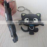 2016 High Quality Personalized Cute Cat Pvc Key Ring for Wholesale thumbnail-6