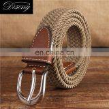 Hot Sale Fashion Brown Promotion Overalls Weave Stretch Belt With Pin Buckle thumbnail-6