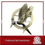 High Quality Custom Made Giveaway Vintage Style And Brooch Type Unfading Souvenir Bird Bronze Decorarion Badge thumbnail-1