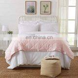 Fashionable Microfiber Cotton Fabric Satin Binding Quilted Down Filled Blanket Custom thumbnail-4