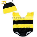 Newborn Baby Adorable Cartoon Honeybee Swimsuit Infant Cute Design Swimwear Baby Girls Bathing Suits