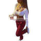 Women 2020 Autumn Winter Pleated Micro Horn Thickened Stacked Casual Pants thumbnail-6