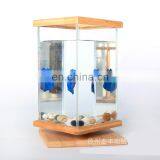 Mini Desk Fish Tank Creative Artware Aquarium Desktop Decoration thumbnail-4