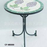 Outdoor Mosaic With Metal Table thumbnail-1