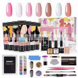 Acrylic Nail Set Poly Gel Kit With Nail Tools Nails Sequins Base and Top Cost uv Lamp thumbnail-6