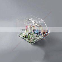 Round Face PMMA Food Container Acrylic Plastic Candy Bin With Scoop