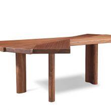 Modern Italian Minimalist Style Writing Desk SD1603 Painted Solid Wood Office Desk thumbnail-3