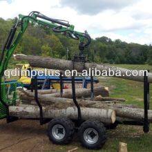 3ton Log Trailer With Crane thumbnail-3