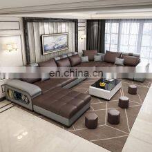 Leather Fabric Luxury Modern Designs Sectional Living Room Sofas Bed Furniture 7 Seater Sofa Set for Living Room Furniture thumbnail-4
