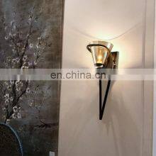 HUAYI Iron Metal Housing Led Wall Lamp E12 Art Deco Wall Light Hotel Wall Mounted Bedside Lamp Reading Lamp thumbnail-2