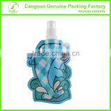 Customized dolphin shape PET material folding water bottle