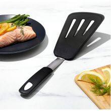 Kitchen Accessories Home and Kitchen Cookware Sets Heat Resistant Rubber Kitchen Spatula - Ideal for Fish, Eggs Turner thumbnail-1