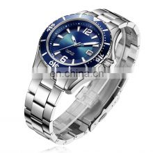 Fashion custom logo Luxury Quartz dive watch for couple Waterproof  stainless steel watch japanese quartz movement watches