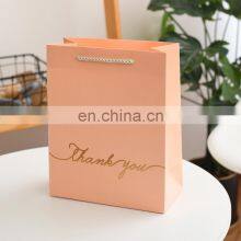China Manufacturer Thank You Shopping Paper Bag Custom Printed Gift Paper Bag Valentine's Day Packaging Tote Paper Bag Gift thumbnail-5