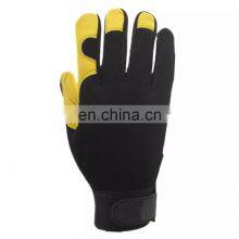 Gants de sécurité en cuir de mouton doux de haute qualité pour les mécaniciens industriels, les conducteurs et le travail thumbnail-4