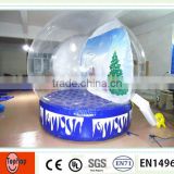 Inflatable Human Snowing Globe / Giant Advertising Snowglobe