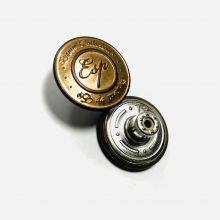 2023 Customized Wholesale Plating Brass Cowboy Button Jeans Buttons for Jeans Clothing thumbnail-4