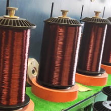 Brasil 13 Awg - 18 Awg Tamaño 180°C Grado Térmico de Cable de Algodón Barnizado de Aluminio de Poliamidaimida para Transformador thumbnail-2