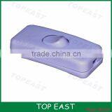 White Color 303 in Line Power Switch Copper Pins Rocker Switches