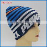 100% Acrylic Fashion Custom Knit Hat Wholesale Beanie Hat for Men thumbnail-3