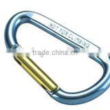 High Quality Aluminum Snap Hook Green D Type With Pin Key Rings /Decoration Accesory China thumbnail-3