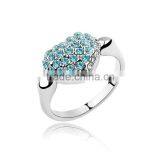 Crystal Beads Finger Ring for Girl , Artificial Finger Rings for Girls ,silver Finger Ring