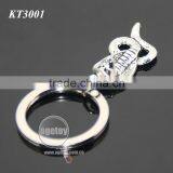Three-dimensional Snake Shaped Keyring New Fashion Alloy Silver Metal Cobra Keychain thumbnail-5