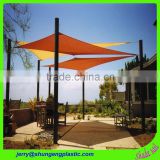 3m length triangle and rectangle shape good quality hdpe sun shade net with 5% uv resistance to guarantee usage life for 5 years