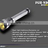 Rechargeable 18650 Battery 75W HID Torch thumbnail-3