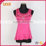 2016 Sexy Ladies Flowers Red Tank Tops