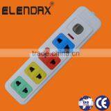 Universal 2 Pin 4 Way Outlet Extension Socket (E1004S)