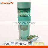 16oz Double Wall Tritan Tumbler With Flip Lip and Stainless Steel Infuser thumbnail-2