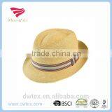 Wholesale Customaize Paper Straw 2016 Fedora Trilby Hats thumbnail-1