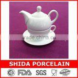 porcelain tea pot with cup, tea pot and cup set, tea set for one person