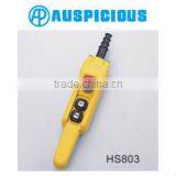 HS803 Pistol Grip Hoist Waterproof Push Button Pendant Switch With Emergency Stop
