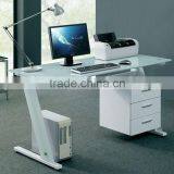 White Glass Computer Office Table