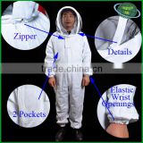 Manufacturer wholesale advanced design beekeeping suit with 100% cotton