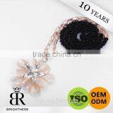 Beautiful Flower Black Welded Metal Ornament Chain Brightness F1-80023 thumbnail-1