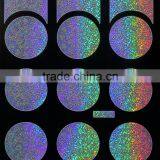 Round Shape Silver Laser Nail Art Stencil thumbnail-3