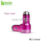 Whoesale Smart Mini Safety Hammer Car Charger With 2 Port, Portable 12V Micro USB Adaptor for Charging thumbnail-3