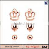 Cheap Three Different Wear Earring New Products Gold Wholesale Mexican Jewelry