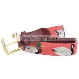 Craft & Handmade Belt Man Golf Leather Belt Needlepoint Belt thumbnail-3