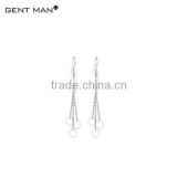 Wholesale 316L stainless steel top ear earrings with zirconia ceramic