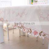 New Design Elegant Handmade Embroidery Table Cloth(colored Ribbon)