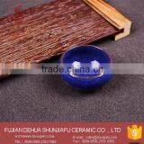 Dark Bule Ceramic Ice Crack Glaze Cups, Bulk Tea Cups Wholesale thumbnail-1