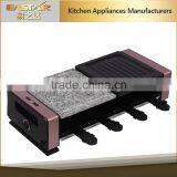 Professional Electric Cooker Grill , Somkeless 1200W Electric Raclette Grill for 8 Person thumbnail-4