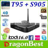 2016 Newest Kodi 16.0 Full Loaded T95 tv Box Amlogic S905 T95 Live Arabic Iptv Full hd 1080p Movies Video Android tv Box thumbnail-1