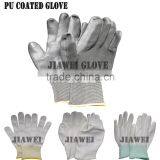 13G Household Work Gray PU Coated Glove/Guantes 0187