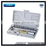21pcs 1/4'' and 3/8'' Auto Socket Wrench Set Tool