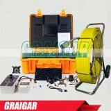 Pipe Sewer Inspection Camera System With DVR Video Audio Recording Self Level Push Rod 712DNKC